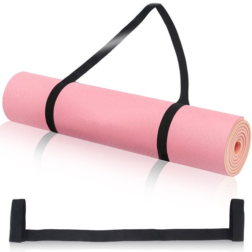 Foyods 3 Pcs Yoga Mat Straps for Carrying, Adjustable Yoga Mat Sling, Mat Holder Straps with Velcro for Carrying Most Size Mats (Yoga Mat Not Included)