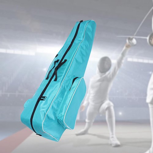 kowaku Fencing Backpack Pouch Accessory with Handle Practical Oxford Cloth Convenient to Carry Premium Fencing Storage Bag Handbag, Lake Blue