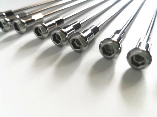 USXUEMIAO 36pcs/lot 11G Diameter 2.85mmLength 55-305mm J-Bend Electric Bike Spokes Material 304 Stainless Steel E-Bike Spokes with Nipples(130mmX2.85mm)