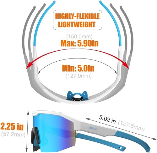 ER00 Eazyrun Polarized Small baseball Sunglasses for Youth kids Women, Cycling Running MTB Softball Padel Beach Volleyball Sports F24
