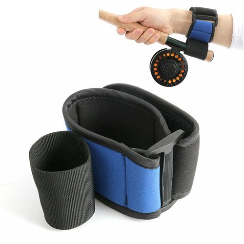 RNXRZANK 4X 1Pcs Fly Rod Holder Belt Neoprene Casting Aid Wrist Support for Traveling