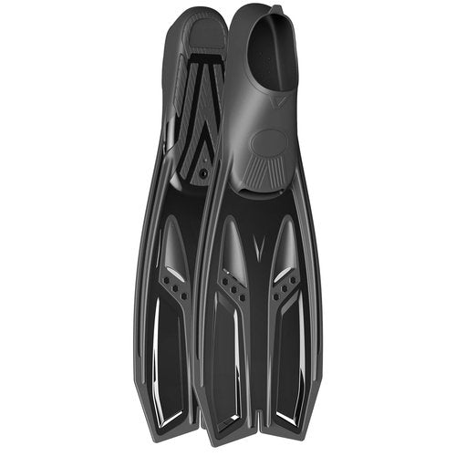 Greatever Snorkel Fins with Full Foot Pocket Durable Long Diving Fins Professional Snorkel Gear for Snorkeling Diving Freediving Adults Men Women