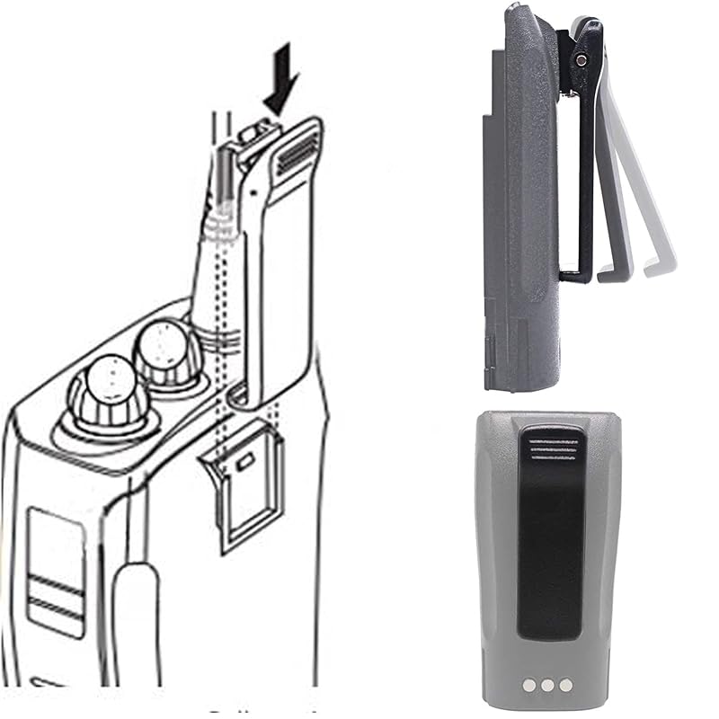 4 Pack Motorola DP/CP Radio Belt Clips – HLN8255 Compatible NNTN PMNN & HNN Battery Clips