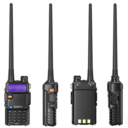 Ham Radio Baofeng UV-5R Radio Upgrade Handheld Long Range UV5R Walkie Talkies with Earpiece M-5R 5RX Multi Band Two Way Radio with Copy Frequency,USB-C Charger for Hunting Survival Gear,2 Pack