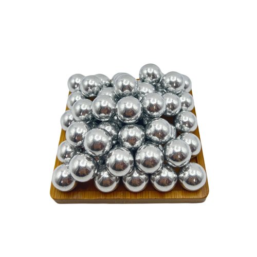 50 x 68 Cal Paintball Projectiles, Non Lethal Solid .68 Caliber Self Defense Balls Fit for Byrna LE/Salt Supply S2/T4E HDS, 7.3Grams Kinetic Aluminum for Home Defense and Target Practice
