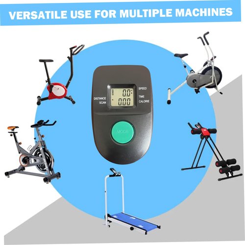 MOUNTTU Bike Speedometer, Professional Monitor Speedometer for Stationary Bikes Waterproof Cycling Odometer for Rowing Machine Cycling Counter Gym Accessories Exercise Accessories