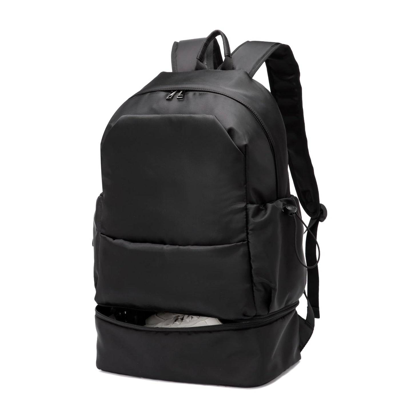 seyfocnia Large Gym Backpack for Men,Waterproof Travel Backpack With Shoe Compartment Lightweight Sports Gym Bag Casual Daypack-Black
