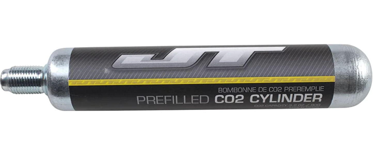 JT 90g CO2 Cartidges w/PBB Barrel Plug & Squeegee Combo Package (88g Crosman AirSource cylinders Compatible) (2)