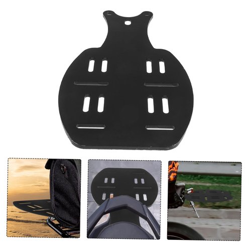 BUGUUYO Motorcycle Rear Luggage Rack Heavy-Duty Steel Storage Carrier for and Electric Vehicles Ample Space for Travel Needs Easy Installation Multifunctional Backrest Support