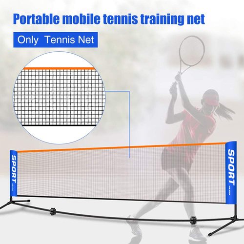 Portable Badminton Net for Tennis, Soccer, Volleyball Training Net Backyard Sport Training Foldable Portable Badminton Tennis Net for Indoor Outdoor Court Garden Beach Backyard (10ft)
