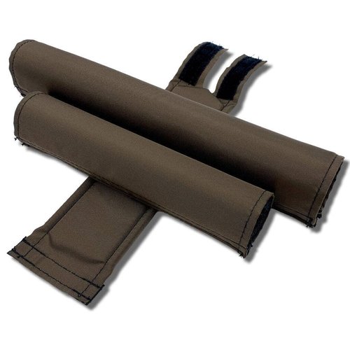Textured Nylon Solid Color BMX Pad Sets Black 1.25" top Tube Diameter