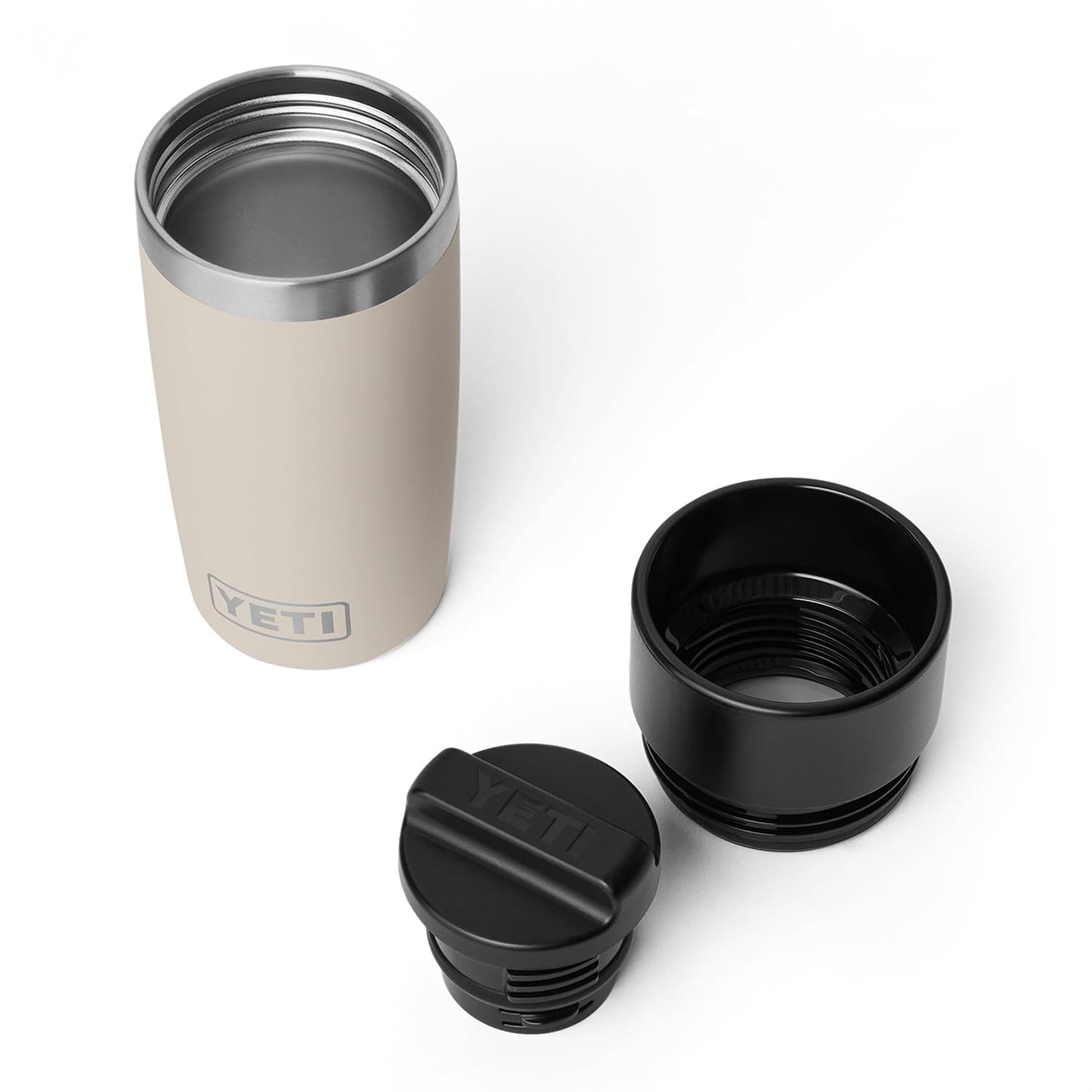 YETI Rambler 12 oz Travel Bottle, Stainless Steel, Vacuum Insulated with Leakproof Commuter Cap, Cape Taupe