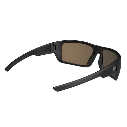 Magpul Apex Sunglasses Tactical Ballistic Sports Eyewear Shooting Glasses for Men Rectangular, Bronze with Blue Mirror (Polarized), One Size
