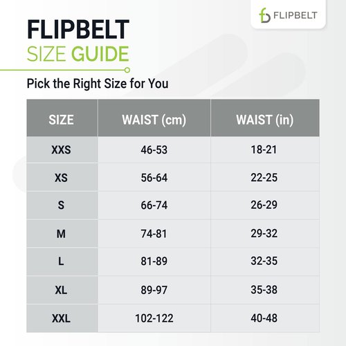 FlipBelt FB0114-BLK-M.1, Black, Medium