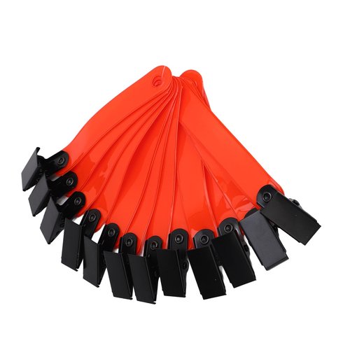SUNGOOYUE High Visibility Reflective Trail Markers Clips for Outdoor Hiking 12PCS (Orange)