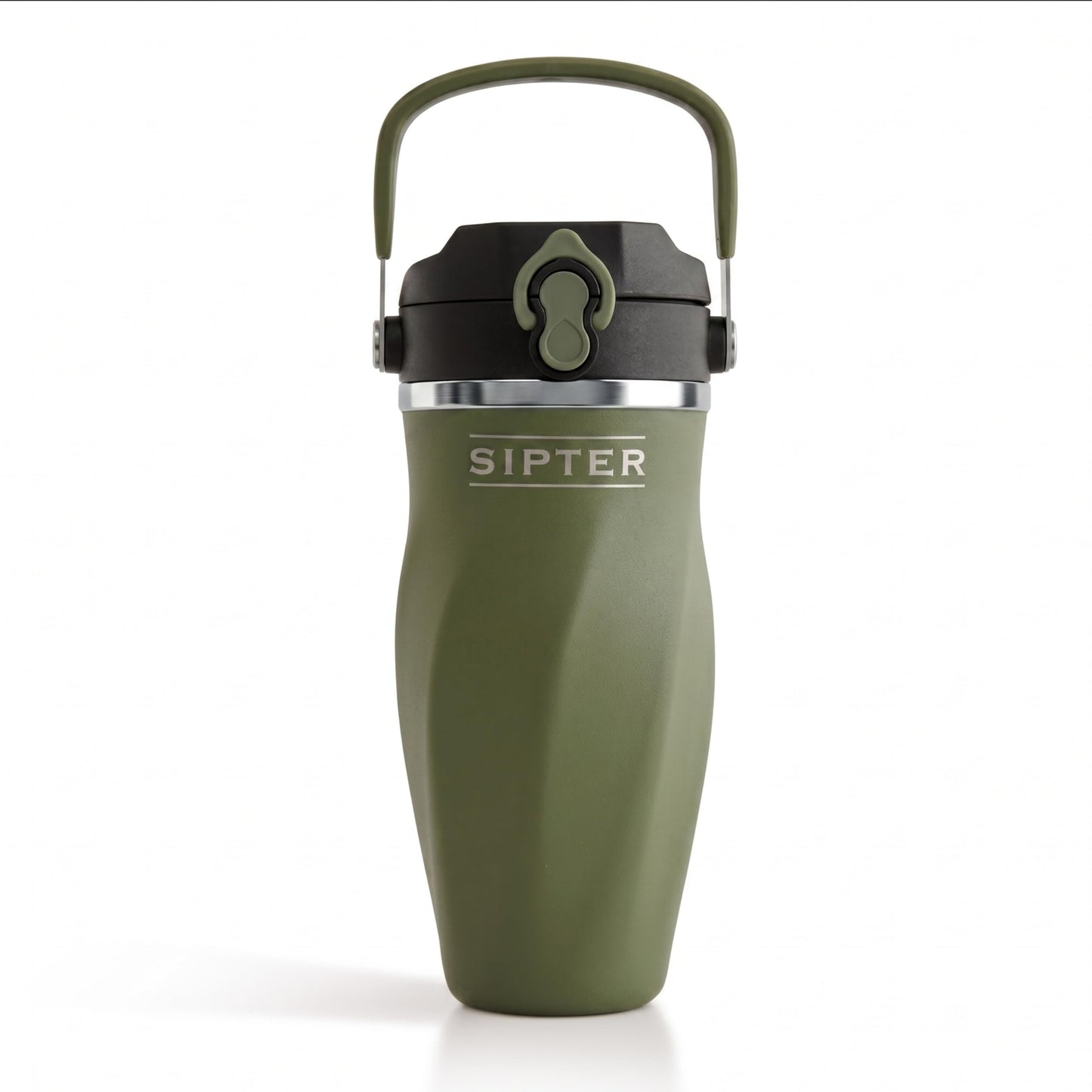 Sipter Best Shaker Bottle for Protein Mixes – Double Wall Stainless Steel, For Shakes, Water, Smoothies, Cocktails Leak-Proof, 26oz, Copper-Insulated Blender Cup, BPA-Free No Mixing Tools (iron sage)