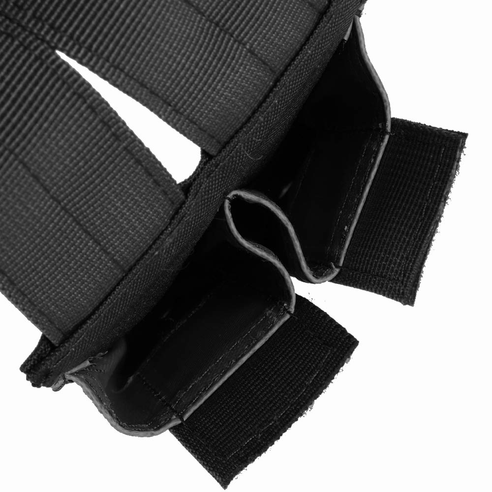 FRTKK Tactical Single/Double Pistol Mag Pouch Outdoor Molle Open-Top Magazine Pouch for Glock M1911 92F