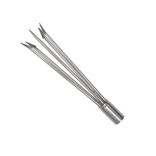 Scuba Choice Spearfishing 6" Stainless Steel 5-Prong Paralyzer Tip w/Barbs – Durable Replacement Spear Head for 6mm Thread Pole Spears – Lionfish Hunting Accessory