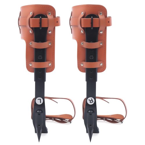SOKDNHF Tree Climbing Spikes Set, Tree Climbing Gear Pole Climbing Spurs Tool, Climbing Spurs Gaffs for Cut Down Wood, Pick Fruit, Repair Branches