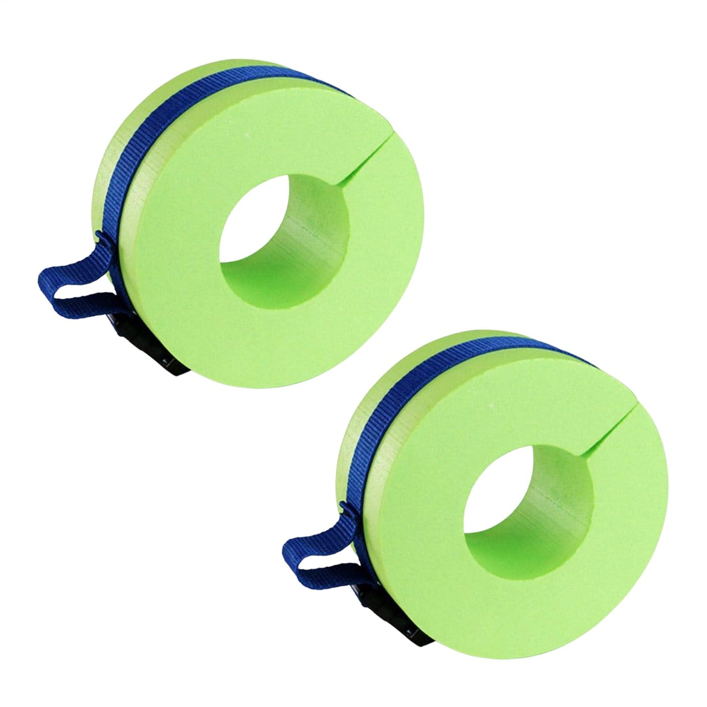 2 Pieces Foam Swim Aquatic Cuffs Equipment Water Aerobics Float Ring with Detachable Hook and Loop Fastener Fitness Workout Set for Swimming Fitness Training Pool Exercise for Arms Ankles