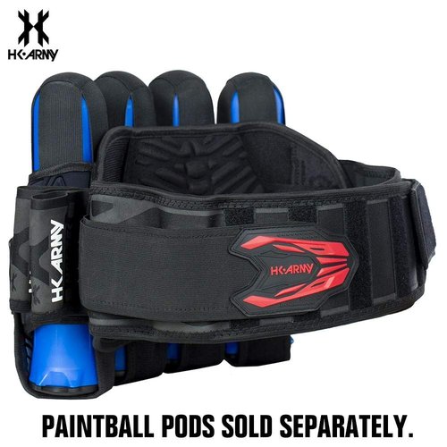 HK Army Magtek Paintball Harness Pod Pack 4+3 - Black/Red