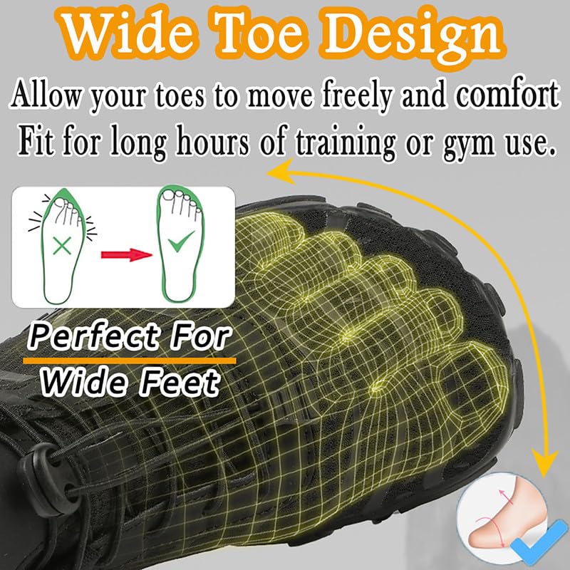 Minimalist Water Shoes for Men Women Wide Toe Box Zero Drop Cross-Trainer Hiking Workout - White, 9 Women / 8 Men