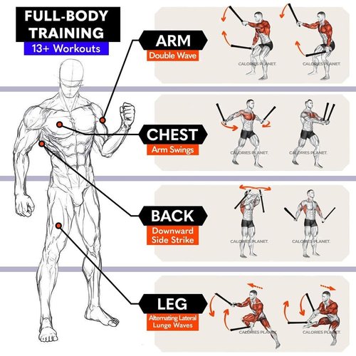 Battle Ropes for Home Gym, Weighted Battle Ropes, Professional Portable Black Exercise Rope, Exercise Training Rope, Portable Workout Ropes for Working Out, Strength Workout (Black)