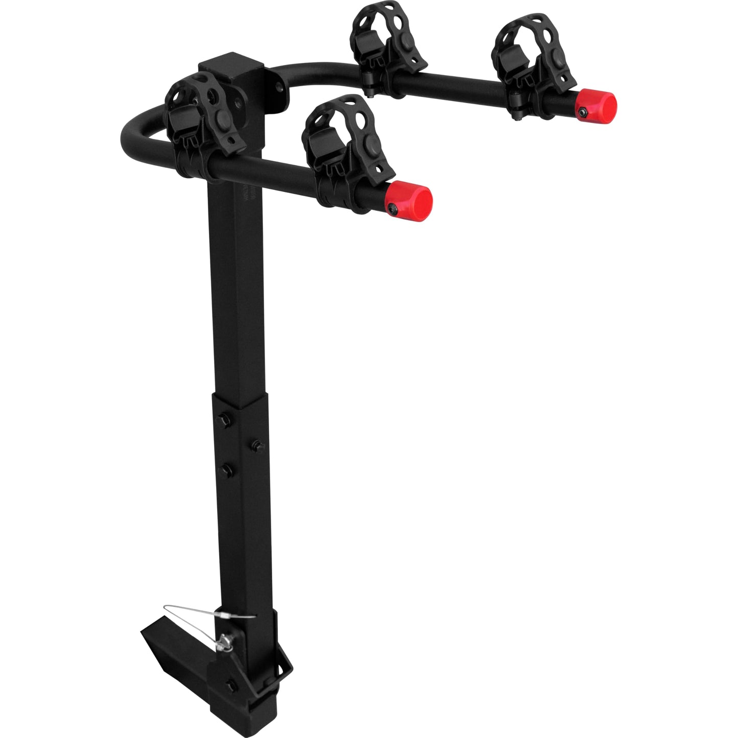 Retrospec Lenox 2-5 - Bike Hitch Rack for Cars, Trucks, SUVs with 2” Hitch | Foldable Steel Frame with Anti-Rattle Adapter, Tie Down Cradles and Straps - Fits Most Frames,Black