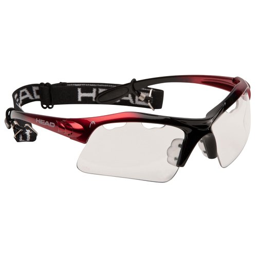 HEAD Racquetball Goggles - Raptor Anti Fog & Scratch Resistant Protective Eyewear w/UV Protection, Red
