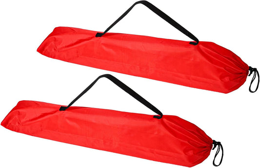 2pcs Camp Chair Replacement Bags, 36.22x9.84 Inch Polyester Durable Travel Outdoor Folding Chair Carry Bags with Shoulder Strap and Drawstring for Camping Hammock Yoga Mat Tripods (Red)