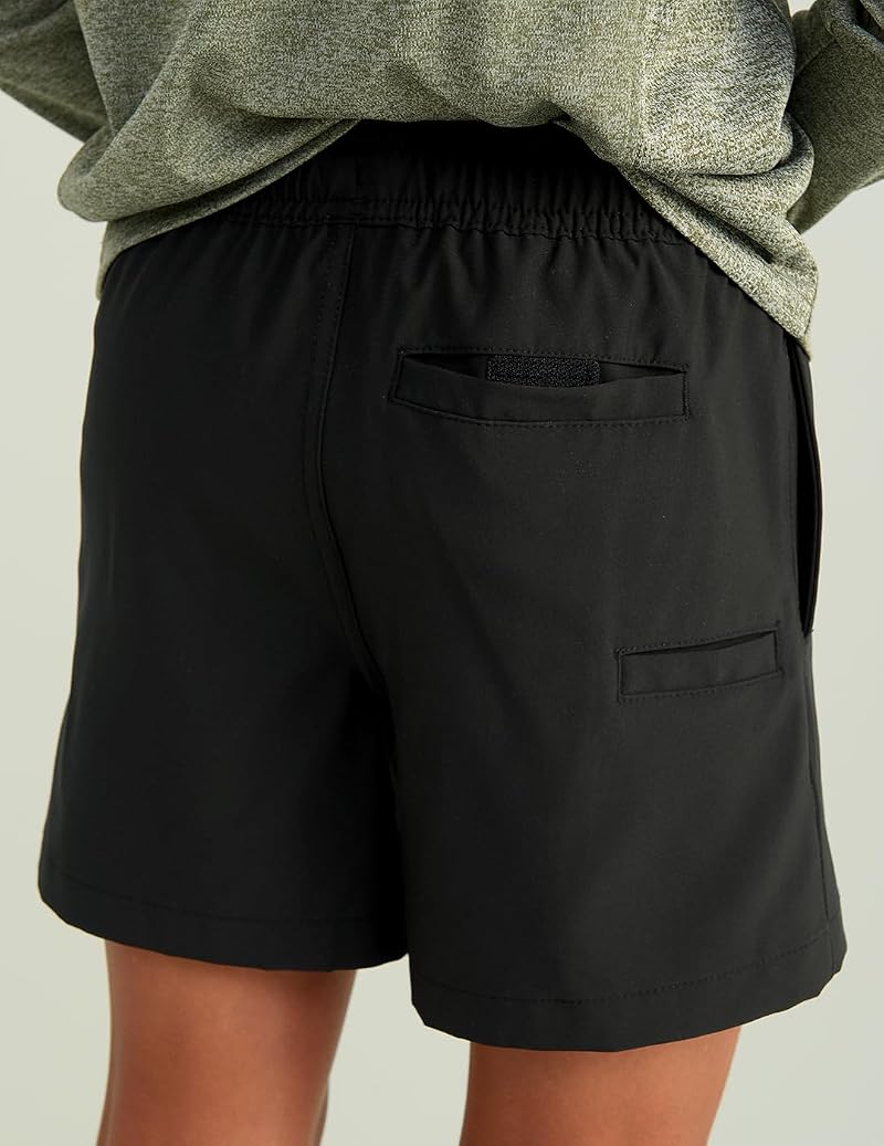 Huk Girls' Pursuit Quick-Dry Fishing Shorts - Black, Large