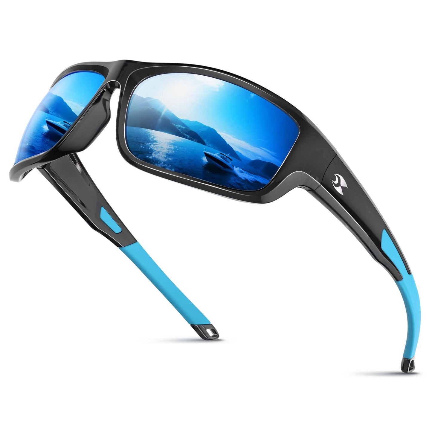 suoso Sports Polarized Sunglasses for Men: Women UV400 Protection Wrap Around Sun Glasses for Golf Fishing Running Driving