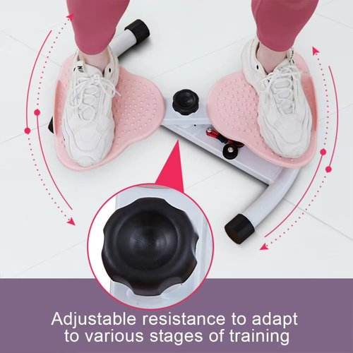 Waist Twister Machine with Resistance Bands, 300 LB Twist Board for Exercise, Adjustable Waist Twister Board Waist Sculptor Twist Exercise Board, Ab Twisting Machine