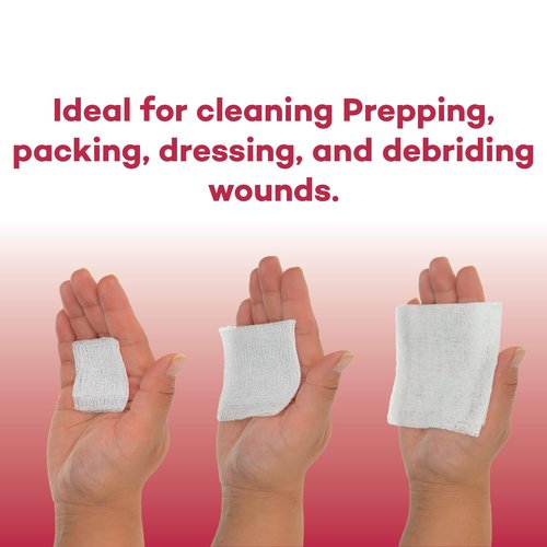 Dealmed 2’’ x 2’’ Sterile Gauze Pads (100 Count) Disposable and Individually Wrapped Medical Gauze Pads, Wound Care Product for First Aid Kit and Medical Facilities (Pack of 1)