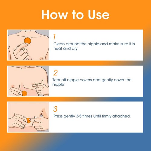 Nipple Covers for Men, 100Pcs (50Pairs) Running Nipple Covers Men，Anti-Chafing Mens Nipple Covers for Sports and Daily Beige
