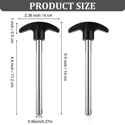 ValueBargain Weight Pins for Weight Stack Machine, 4.4 Inch Drop Set Pins Gym - Essential for Gymnasium & Fitness Machine (0.37 Inch Diameter)
