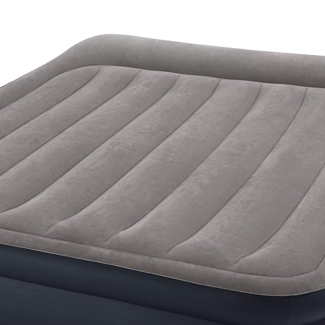 Intex 64135EP Dura-Beam Standard Series Deluxe Pillow Rest Raised Airbed with Internal Pump, Black, 16.5"/Queen