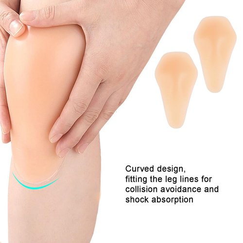 JHJEWH Silicone Knee Pads,Inner Wear Knee Brace,Skating Protective Gear,Self-Adhesive KneePad for Skiing Skating,Snowboarding, Ateboarding,Roller Skating,Rollerblading,Dancing