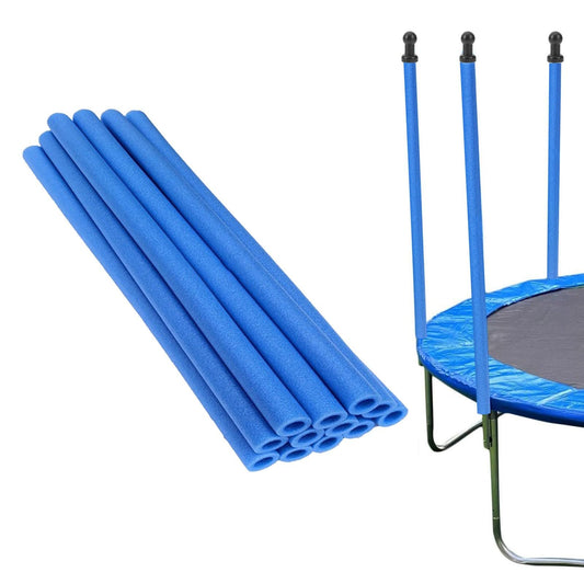 1.0 inch Trampoline Pole Covers Accessories, 12 PCS 34.6 Inch Waterproof PE Foam Replacement Trampoline Parts for Indoor and Outdoor (Blue-12 pcs)