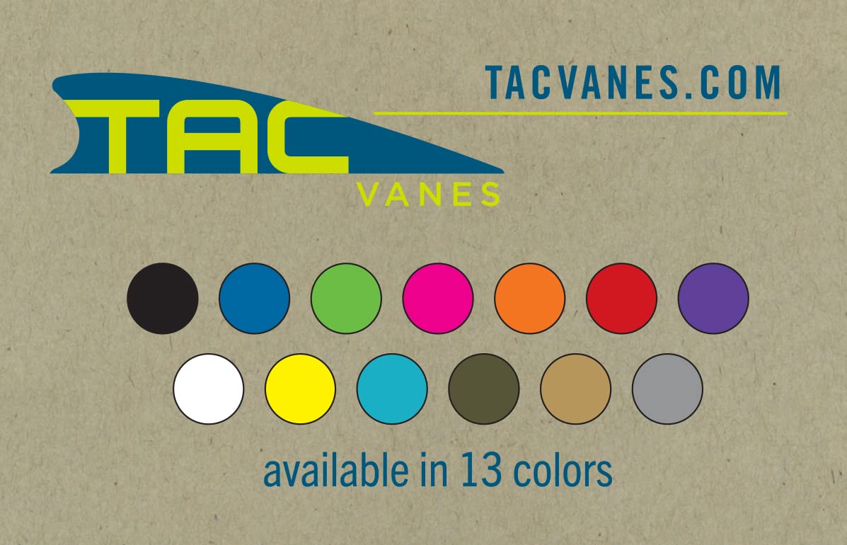 TAC Vanes 2.25" Driver Arrow Vanes | Archery Fletching for Compound & Crossbow | Durable, Lightweight, High Accuracy, Pink 36 Pack