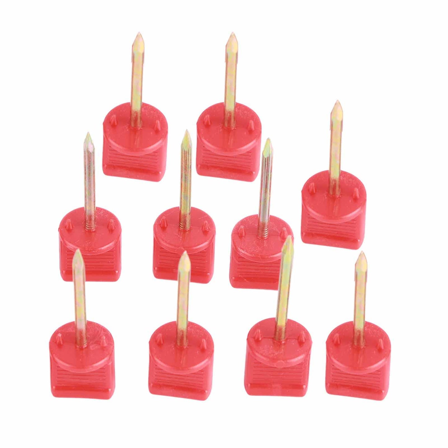 10pcs Archery Target Pins, Archery Target Nail, Archery Paper Target Face Pins, Manganese Steel Alloy Target Pins 5/16in Screw Thread Hunting Accessories, Durable Protable Pins for Fix Target Paper