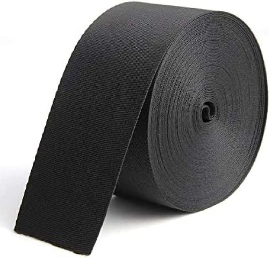 10 Yard Nylon Webbing Strap,Black Durable Flat Straps for Outdoor/DIY Repair (2 inch)