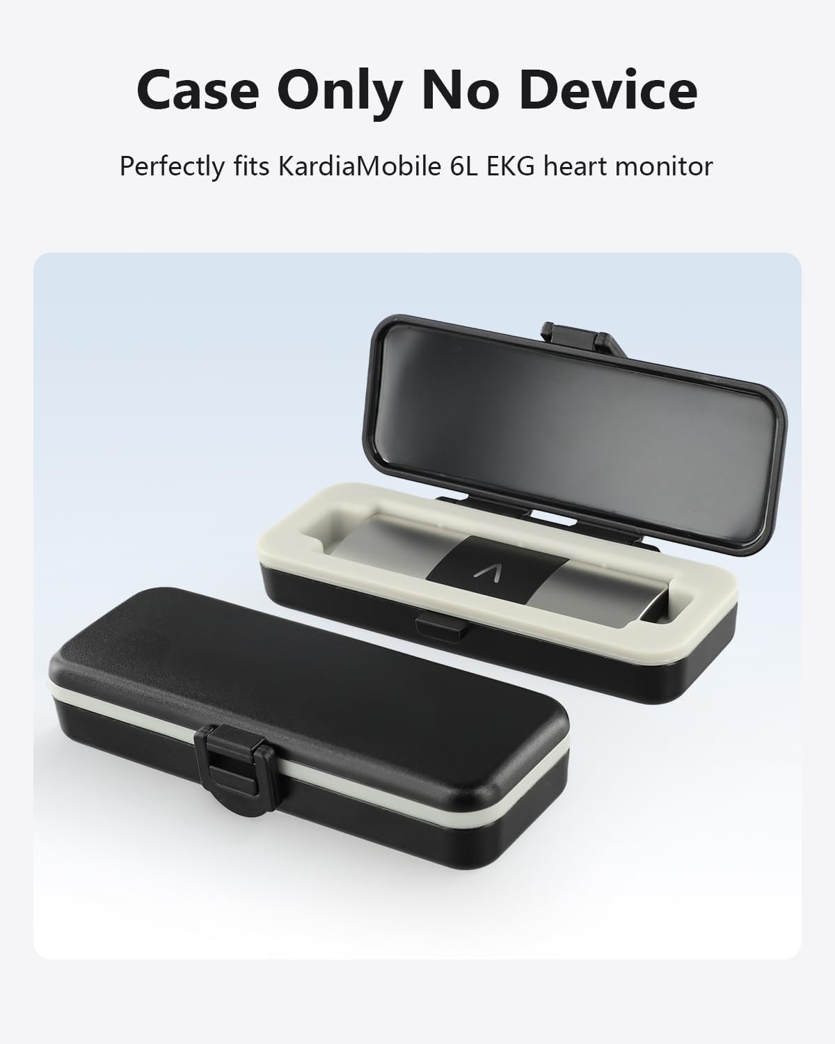 Kardia Mobile Case Only for KardiaMobile 6L EKG Heart Monitor, KardiaMobile 6L Case with Silicone Pad for Travel and Portable, Protect Kardia (CASE ONLY)