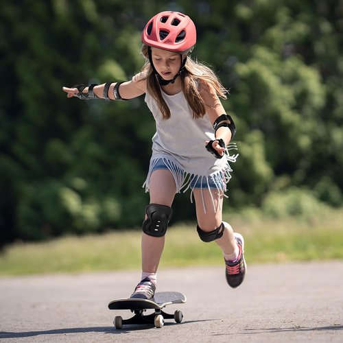 JBM Kids/Youth Knee Pad Elbow Pads and Wrist Guards Protective Gear Set for Skateboarding Cycling Roller Skating Inline Skating Scooter Riding Sports BMX Biking Sports