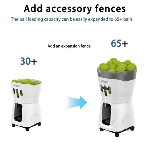PUSUN PT-MINI PRO-Tennis Ball Machine (White)