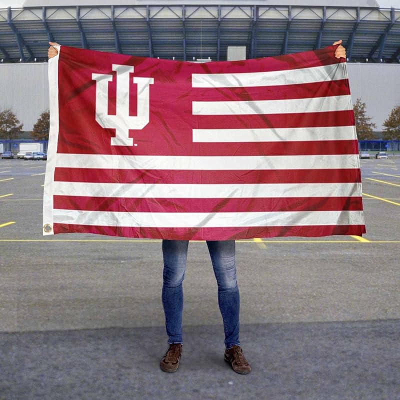 Indiana Hoosiers Flag 3x5 ft – Officially Licensed Polyester Banner with Grommets