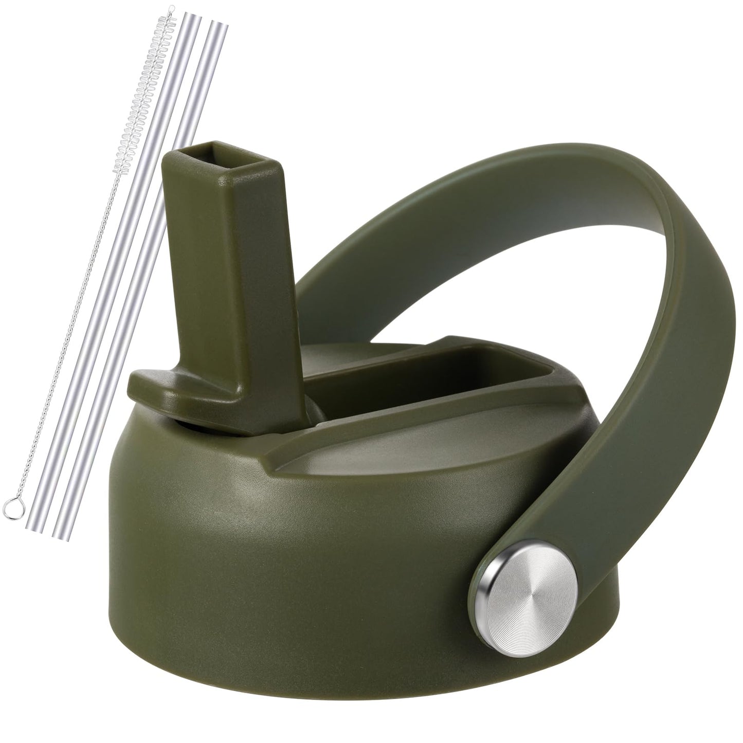 RRegeny Straw Lid for Hydro Flask Wide Mouth 32 40 oz, Lids with Flexible Handle compatible with HydroFlask, Replacement Sports Flex Cap Wide Mouth Top