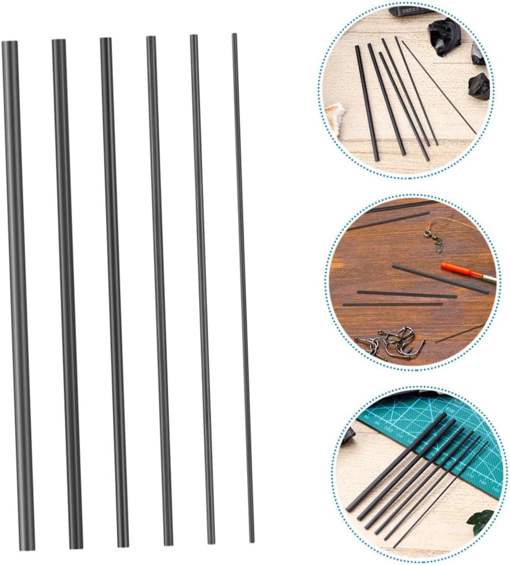 HANABASS Carbon Fiber Rod Repair Kit 12pcs Fishing Rod Tips Replacement Parts for Fly Fishing Stick Freshwater Saltwater Supplies