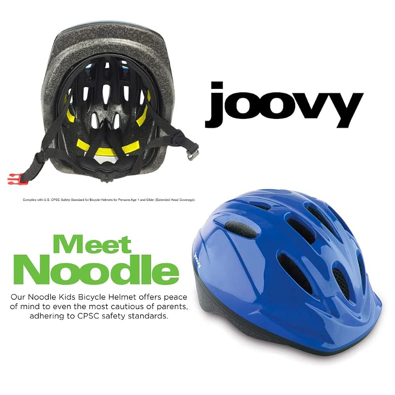 Joovy Noodle Kids Bike Helmet S-M Blueberry (Medium) - Adjustable, Ventilated