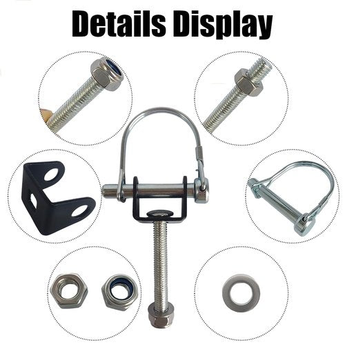 Toeloioh SP-402 Boat U-Bracket Transom Bolt,Bolt-On Bracket for Transom Saver (1)